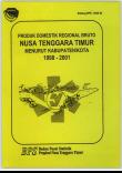 Produk Domestik Regional Bruto Nusa Tenggara Timur Menurut Kabupaten/Kota Tahun 1998-2001