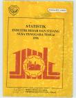 Statistik Industri Besar dan Sedang Nusa Tenggara Timur 1998