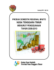 Produk Domestik Regional Bruto Nusa Tenggara Timur Menurut Penggunaan Tahun 2008-2010