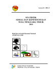 Statistik Sosial Dan Kependudukan Nusa Tenggara Timur 2010