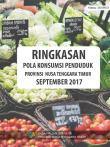 Summary Of Population Consumption Pattern In Nusa Tenggara Timur Province September 2017