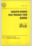 Economic Indicators of East Nusa Tenggara, 2000