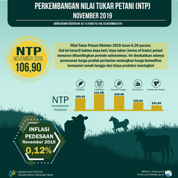 Nilai Tukar Petani (NTP) November 2019 Sebesar 106,90