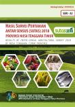 RESULT OF INTER-CENSAL AGRICULTURAL SURVEY 2018 OF NUSA TENGGARA TIMUR PROVINCE A2-SERIES