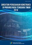 Directory Of Construction Establishments In Nusa Tenggara Timur Province 2016