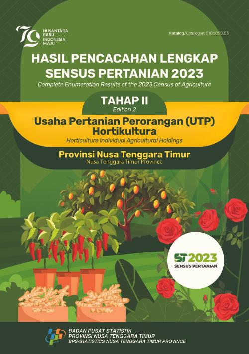 Complete Enumeration Results of the 2023 Census of Agriculture - Edition 2: Horticulture Individual Agricultural Holdings Nusa Tenggara Timur Province