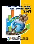 Statistics Of Export And Import Of East Nusa Tenggara Province, 2013