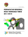 PENDAPATAN REGIONAL NUSA TENGGARA TIMUR 2011-2013