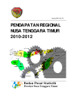 PENDAPATAN REGIONAL NUSA TENGGARA TIMUR 2010-2012