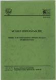 Hasil Survei Rumah Tangga Usaha Perkebunan Sensus Pertanian 2003 Buku A4-02