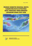 Produk Domestik Regional Bruto Kabupaten/Kota Di Provinsi Nusa Tenggara Timur Menurut Lapangan Usaha 2012-2016