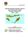 Produk Domestik Regional Bruto Nusa Tenggara Timur Menurut Penggunaan Tahun 2007-2009